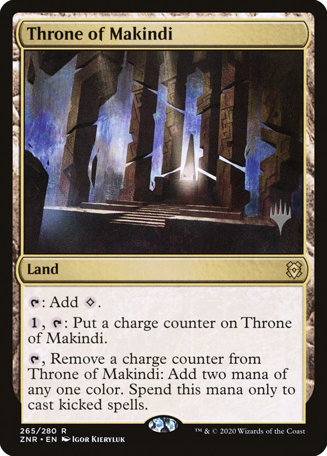 Throne of Makindi (Promo Pack) [Zendikar Rising Promos] | Dumpster Cat Games