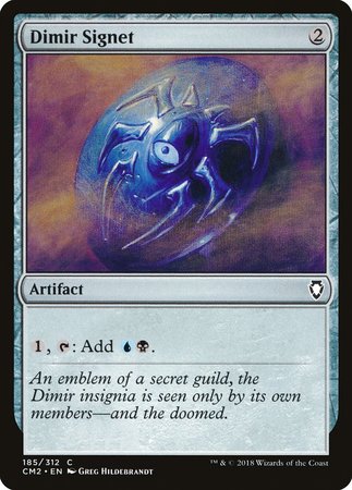 Dimir Signet [Commander Anthology Volume II] | Dumpster Cat Games