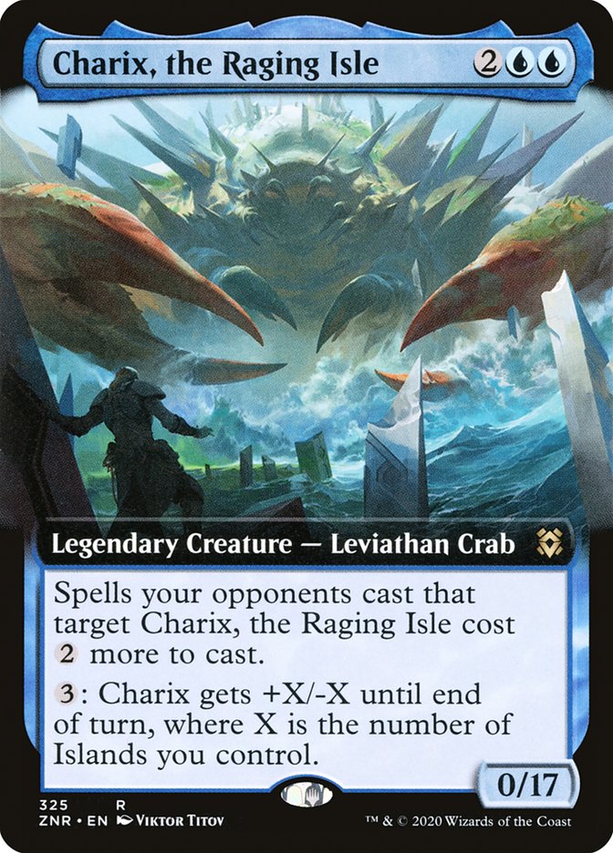 Charix, the Raging Isle (Extended Art) [Zendikar Rising] | Dumpster Cat Games