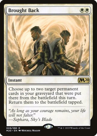 Brought Back [Core Set 2020 Promos] | Dumpster Cat Games