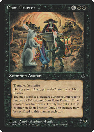 Ebon Praetor [Fallen Empires] | Dumpster Cat Games