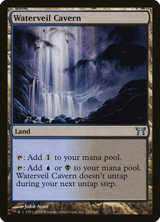 Waterveil Cavern [Champions of Kamigawa] | Dumpster Cat Games