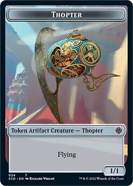 Cat Bird // Thopter Double-Sided Token [Starter Commander Decks] | Dumpster Cat Games