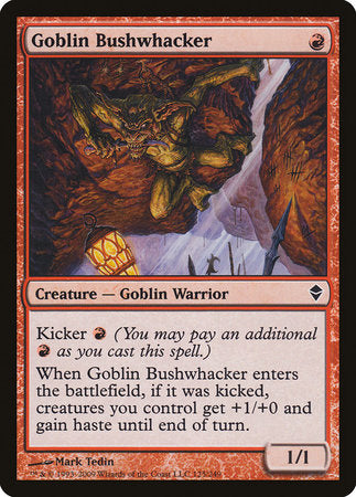 Goblin Bushwhacker [Zendikar] | Dumpster Cat Games