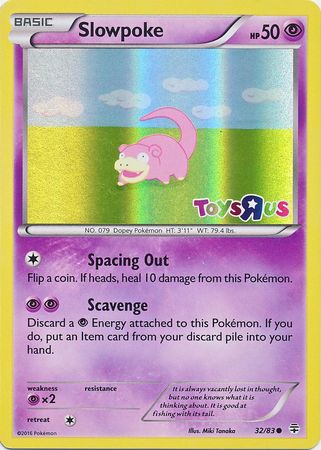 Slowpoke (32/83) (Toys R Us Promo) [XY: Generations] | Dumpster Cat Games