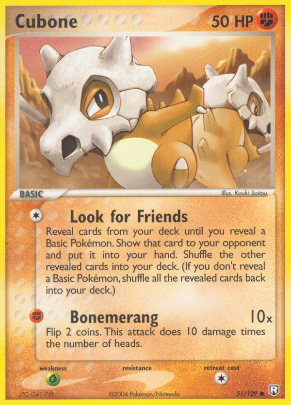 Cubone (51/109) [EX: Team Rocket Returns] | Dumpster Cat Games