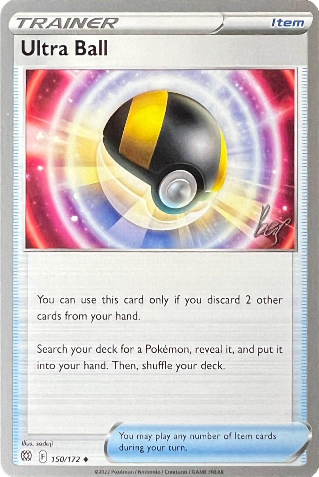 Ultra Ball (150/172) (Cheryl Again - Sebastian Lashmet) [World Championships 2022] | Dumpster Cat Games