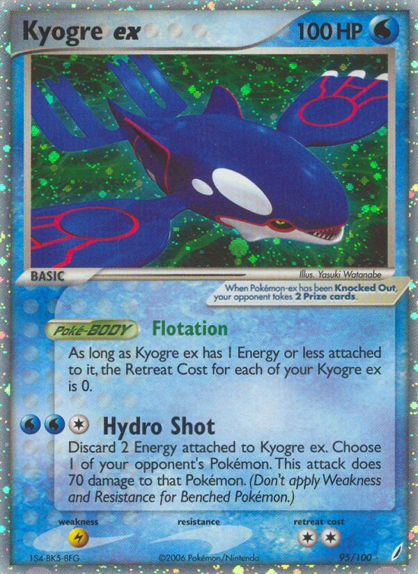 Kyogre ex (95/100) [EX: Crystal Guardians] | Dumpster Cat Games