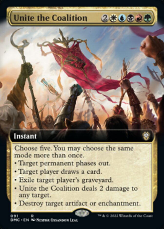 Unite the Coalition (Extended Art) [Dominaria United Commander] | Dumpster Cat Games