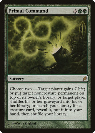 Primal Command [Lorwyn] | Dumpster Cat Games