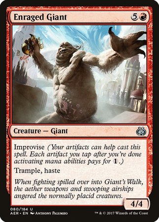 Enraged Giant [Aether Revolt] | Dumpster Cat Games
