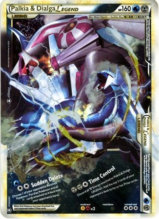 Palkia & Dialga LEGEND (101/102) (Jumbo Card) [HeartGold & SoulSilver: Triumphant] | Dumpster Cat Games