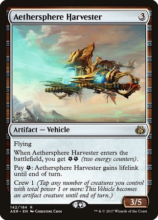 Aethersphere Harvester [Aether Revolt] | Dumpster Cat Games