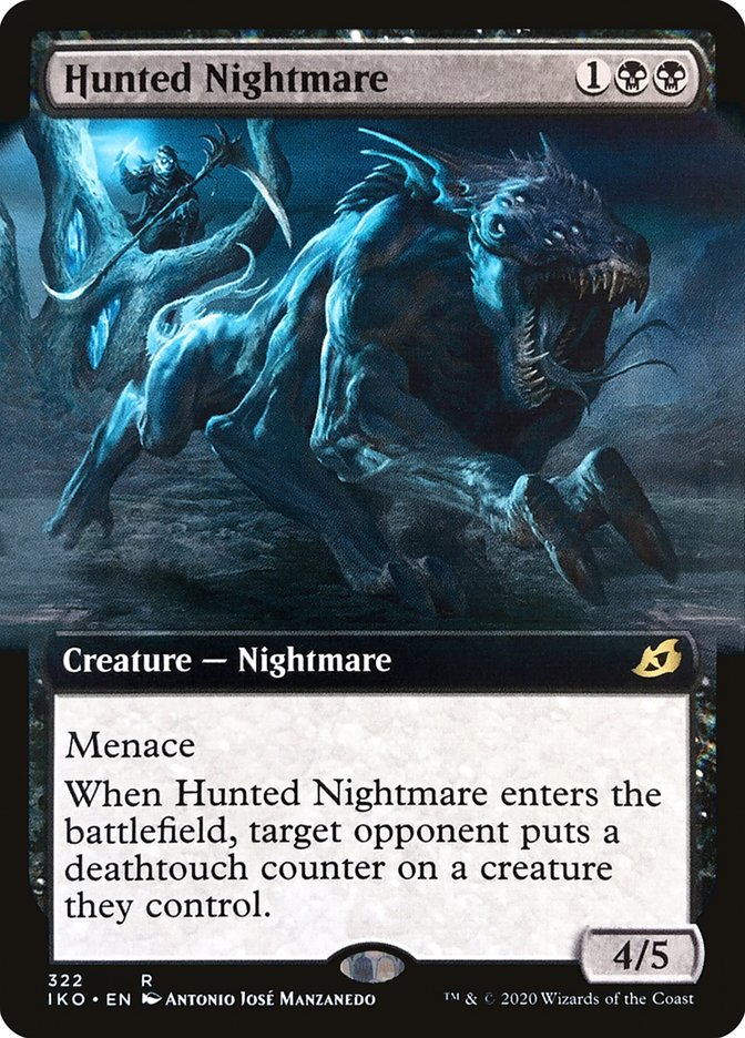 Hunted Nightmare (Extended Art) [Ikoria: Lair of Behemoths] | Dumpster Cat Games