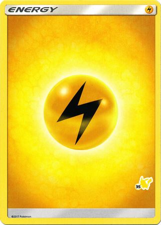Lightning Energy (Pikachu Stamp #35) [Battle Academy 2020] | Dumpster Cat Games