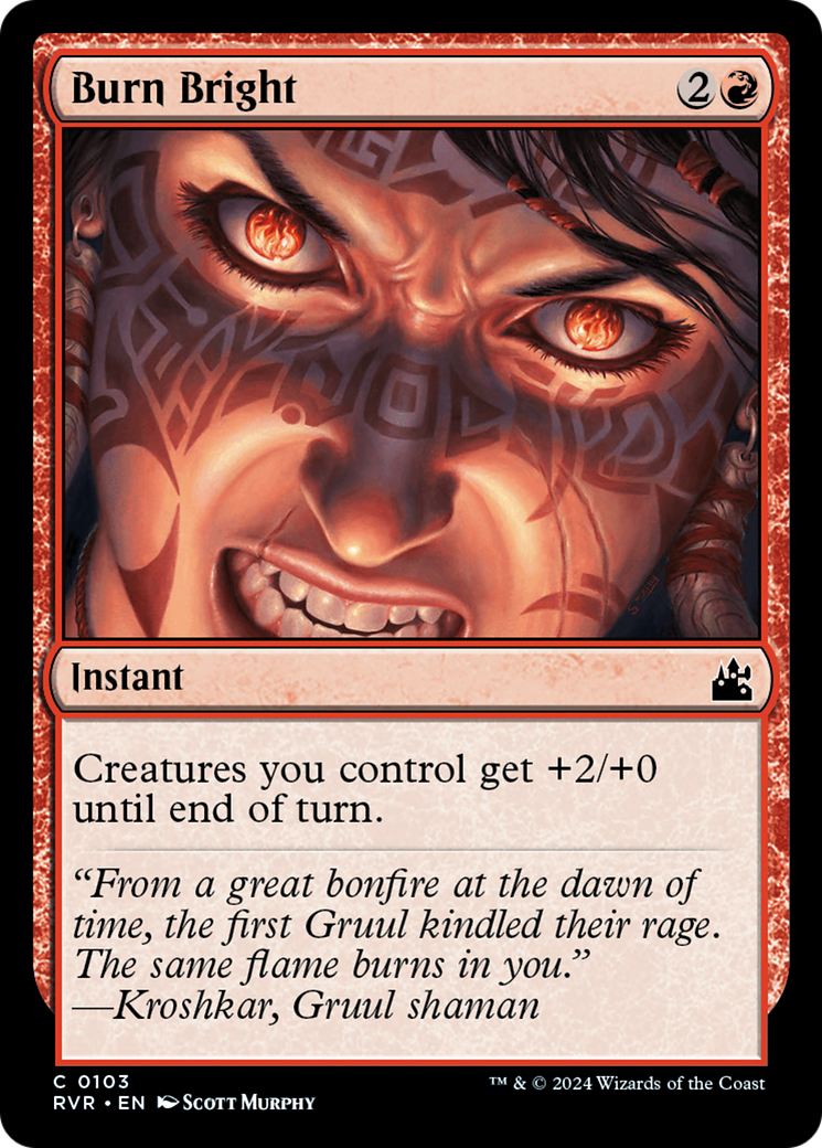 Burn Bright [Ravnica Remastered] | Dumpster Cat Games