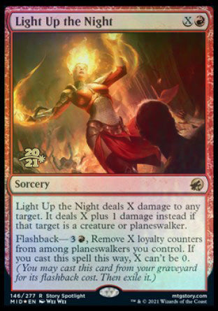Light Up the Night [Innistrad: Midnight Hunt Prerelease Promos] | Dumpster Cat Games