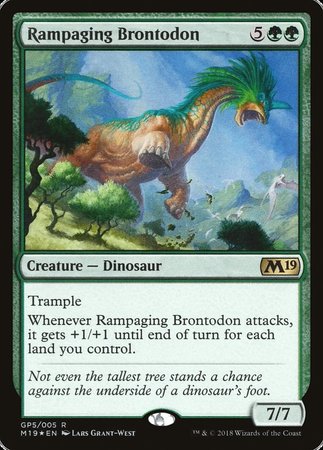 Rampaging Brontodon (2018 Gift Pack) [M19 Gift Pack] | Dumpster Cat Games