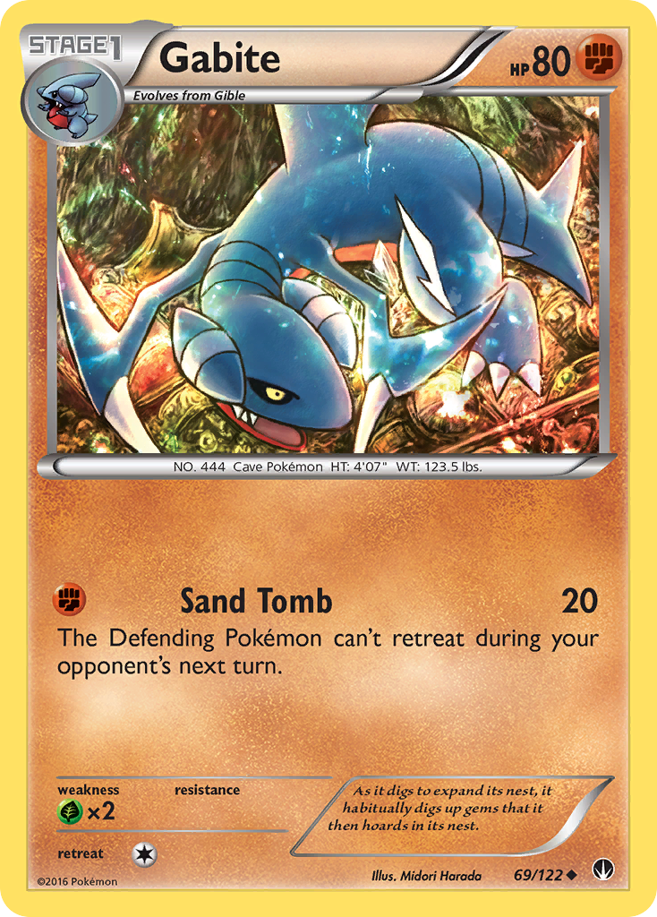Gabite (69/122) [XY: BREAKpoint] | Dumpster Cat Games