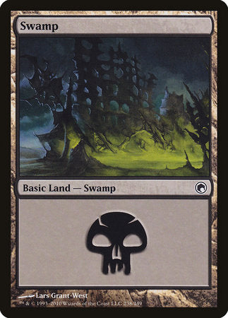 Swamp (238) [Scars of Mirrodin] | Dumpster Cat Games