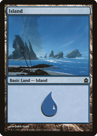 Island (304) [Commander 2011] | Dumpster Cat Games