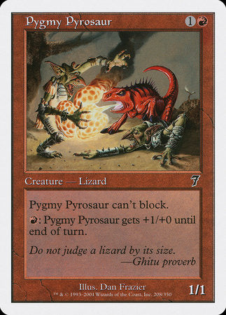 Pygmy Pyrosaur [Seventh Edition] | Dumpster Cat Games