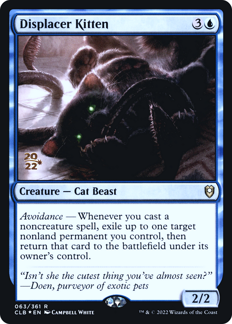 Displacer Kitten (Promo Pack) [The Lost Caverns of Ixalan Promos] | Dumpster Cat Games