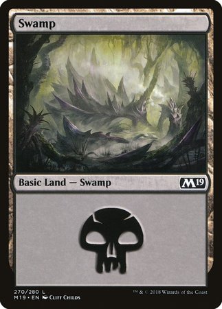 Swamp (270) [Core Set 2019] | Dumpster Cat Games