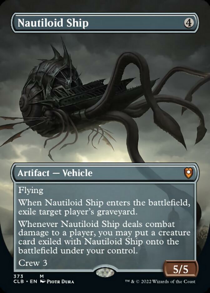 Nautiloid Ship (Borderless Alternate Art) [Commander Legends: Battle for Baldur's Gate] | Dumpster Cat Games