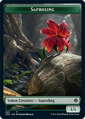 Saproling // Soldier Double-Sided Token [Starter Commander Decks] | Dumpster Cat Games