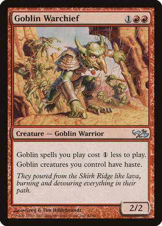 Goblin Warchief [Duel Decks: Elves vs. Goblins] | Dumpster Cat Games