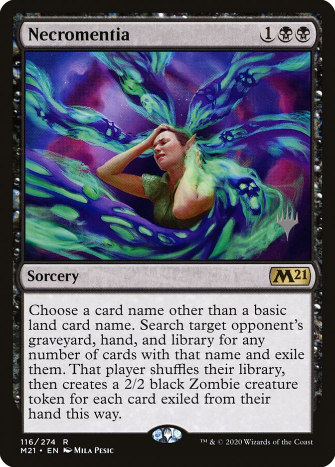 Necromentia (Promo Pack) [Core Set 2021 Promos] | Dumpster Cat Games