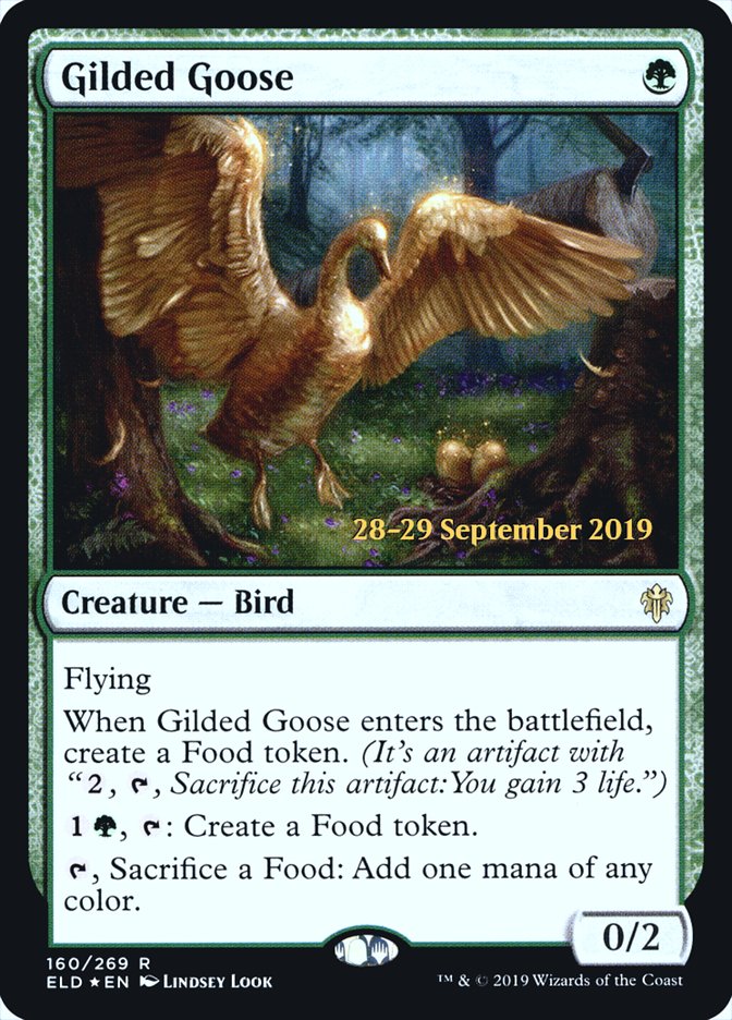 Gilded Goose  [Throne of Eldraine Prerelease Promos] | Dumpster Cat Games