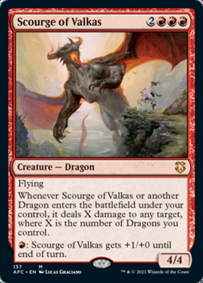 Scourge of Valkas [Dungeons & Dragons: Adventures in the Forgotten Realms Commander] | Dumpster Cat Games