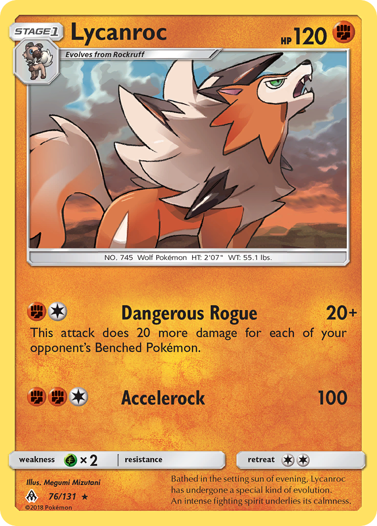Lycanroc (76/131) [Sun & Moon: Forbidden Light] | Dumpster Cat Games