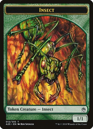 Insect Token (012) [Masters 25 Tokens] | Dumpster Cat Games