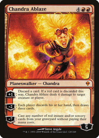 Chandra Ablaze [Zendikar] | Dumpster Cat Games