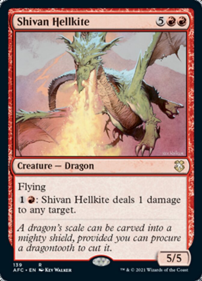 Shivan Hellkite [Dungeons & Dragons: Adventures in the Forgotten Realms Commander] | Dumpster Cat Games