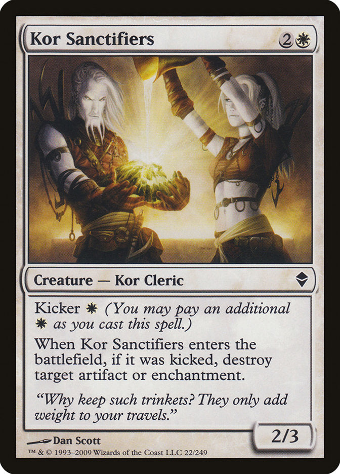 Kor Sanctifiers [Zendikar] | Dumpster Cat Games