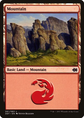 Mountain (61) [Duel Decks: Merfolk vs. Goblins] | Dumpster Cat Games