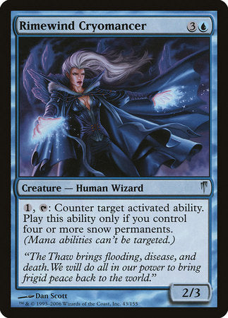 Rimewind Cryomancer [Coldsnap] | Dumpster Cat Games