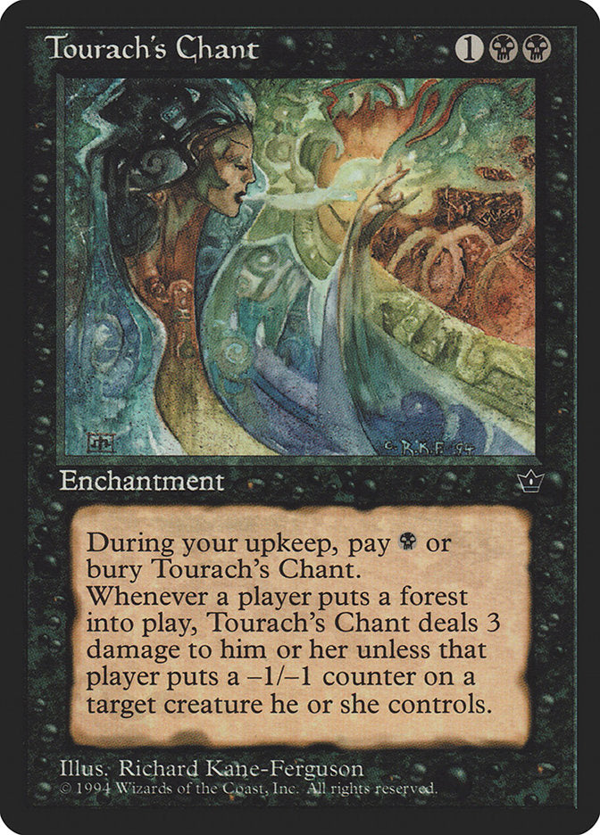 Tourach's Chant [Fallen Empires] | Dumpster Cat Games