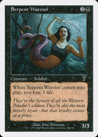 Serpent Warrior [Seventh Edition] | Dumpster Cat Games