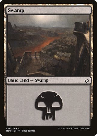 Swamp (194) [Hour of Devastation] | Dumpster Cat Games