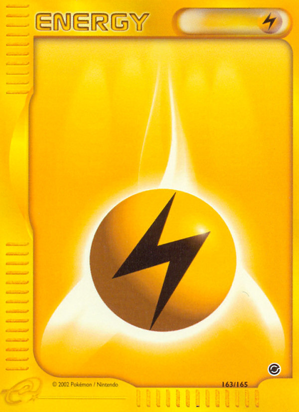 Lightning Energy (163/165) [Expedition: Base Set] | Dumpster Cat Games
