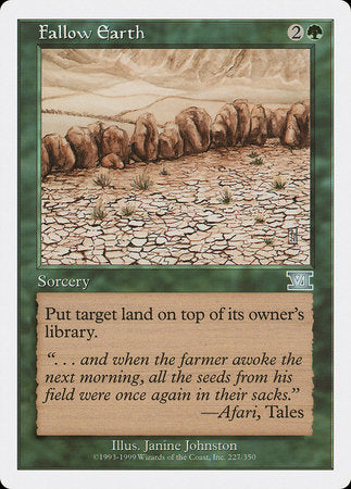 Fallow Earth [Classic Sixth Edition] | Dumpster Cat Games