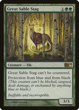 Great Sable Stag [Magic 2010] | Dumpster Cat Games