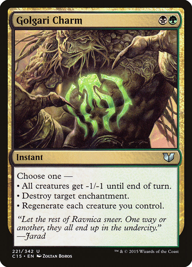 Golgari Charm [Commander 2015] | Dumpster Cat Games