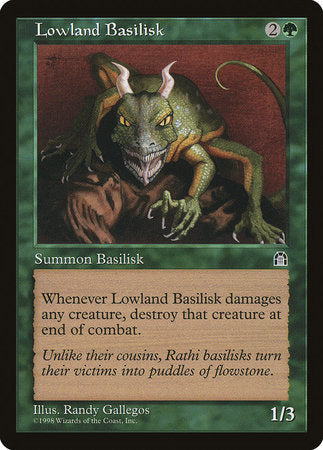 Lowland Basilisk [Stronghold] | Dumpster Cat Games