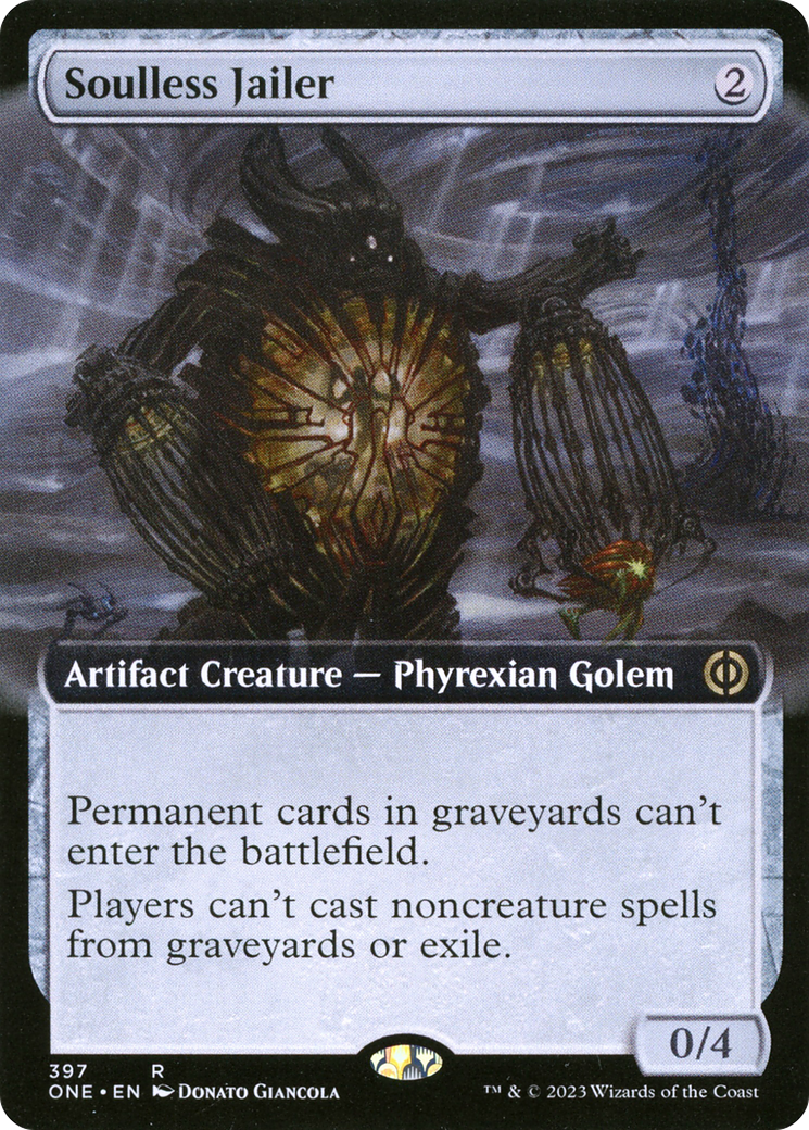 Soulless Jailer (Extended Art) [Phyrexia: All Will Be One] | Dumpster Cat Games